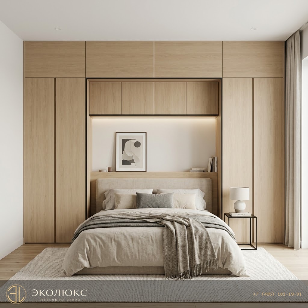 Шкаф до потолка в спальне Дуб Барония светлый (арт. H1362 ST12), Egger